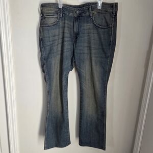 Wrangler Skands Womans Straight Leg Blue Jeans Size 36